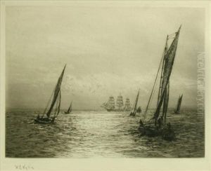 Sunshineon The Solent by William Lionel Wyllie