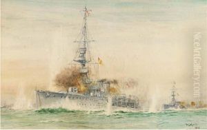 The English Fleet Under Attack The English Fleet Under Attack