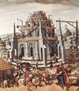 The Tower of Babel 1590s by German Unknown Masters
