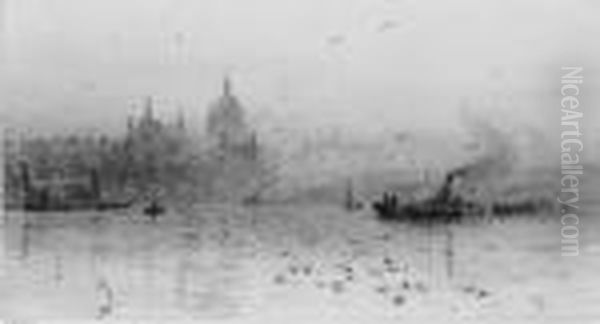 St. Paul's Cathedral From The Thames - view 1