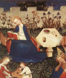 The Garden of Eden (detail-2) c. 1410 by German Unknown Masters