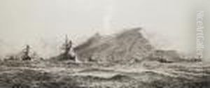 Rock Of Gibraltar by William Lionel Wyllie
