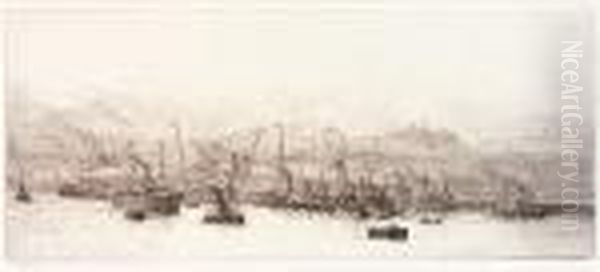 Leith Docks, With Calton Hill Behind - view 1