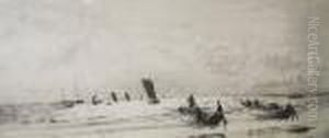 Cobles by William Lionel Wyllie