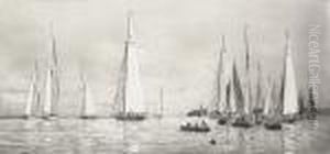 Yacht Racing At Cowes
