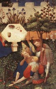 The Garden of Eden (detail-1) c. 1410 by German Unknown Masters