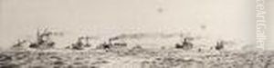 Convoy Of Ships by William Lionel Wyllie