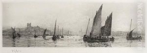 Fishing Luggers Off Scotland Fishing Luggers Off Scotland