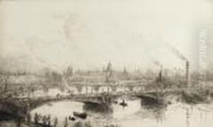 The Thames From Westminster Bridge by William Lionel Wyllie