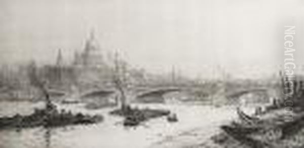 Blackfriars Bridge With The St Paul's Beyond - view 1