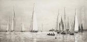 Yachting At Cowes by William Lionel Wyllie