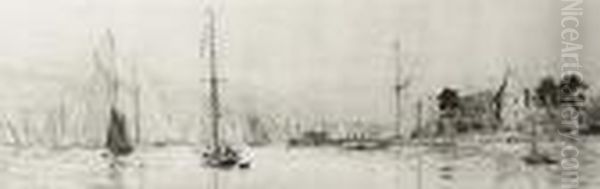 Yachts Off Cowes Castle - view 1