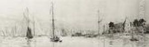 Yachts Off Cowes Castle by William Lionel Wyllie