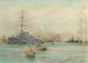 H.m.s. Undaunted At Harwich