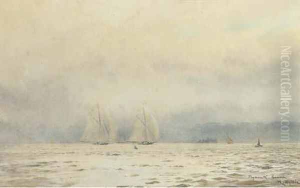 Big-class Yachts Racing In Plymouth Sound - view 1
