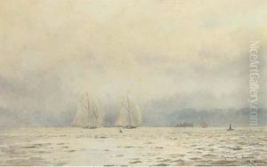 Big-class Yachts Racing In Plymouth Sound
