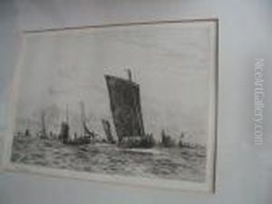 The Boulogne Fishing Fleet by William Lionel Wyllie