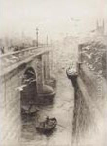 A London Bridge by William Lionel Wyllie
