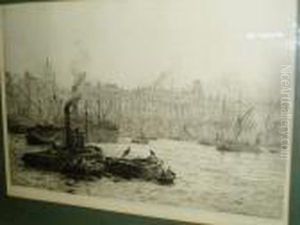 Lighters On The Thames by William Lionel Wyllie