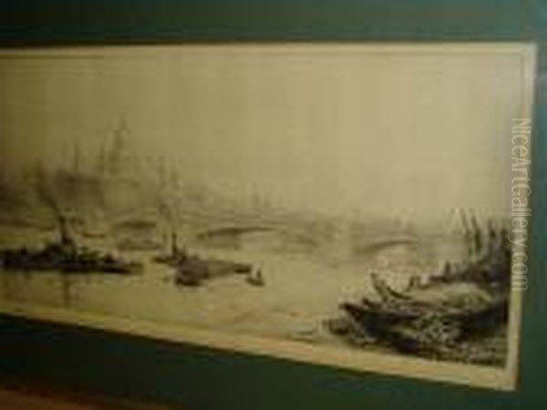 Boats On The Thames At St. Pauls - view 1