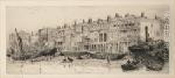 Fisherfolk At The Docks - view 1
