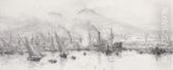In The Harbour At Naples - view 1