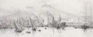In The Harbour At Naples by William Lionel Wyllie