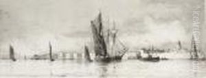Portsmouth Harbour by William Lionel Wyllie
