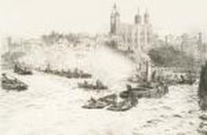 Thames Traffic by William Lionel Wyllie