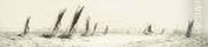 The Trawler Fleet by William Lionel Wyllie
