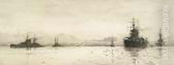 Battle Cruisers In The Forth - view 1