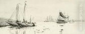 On The Scheldt by William Lionel Wyllie