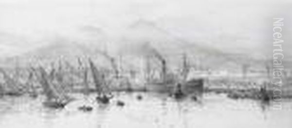 Shipping In The Harbour At Gibraltar - view 1