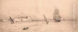 Shipping Off Portsmouth by William Lionel Wyllie