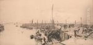 Harbour Scene, Possibly Grimsby Harbour Scene, Possibly Grimsby