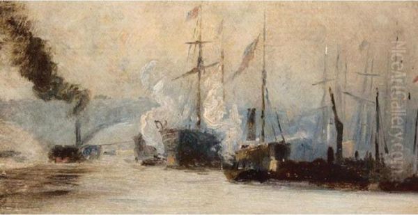 Shipping On The Thames - view 1