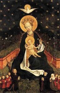 Madonna on a Crescent Moon in Hortus Conclusus