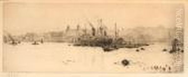Unloading At Greenwich - view 1