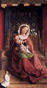 Darmstadt Altarpiece Virgin and Child Enthroned by German Unknown Masters
