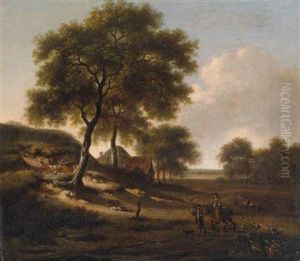 Baumbestandene Dunenlandschaft