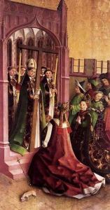 Darmstadt Altarpiece Constantine and His Mother Helena Venerating the True Cros