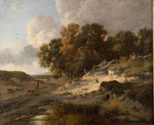 A Rural Landscape With A Man
Walking Twodogs To The Foreground And Two Other Figures On A Country
Road A Rural Landscape With A Man
Walking Twodogs To The Foreground And Two Other Figures On A Country
Road