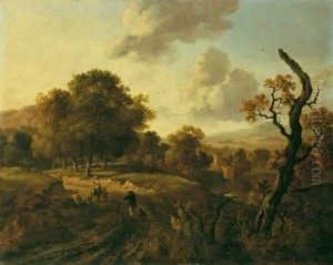 Der Weg Am Waldesrand. by Jan Wijnants