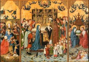 Altarpiece of the Seven Joys of Mary 2 by German Unknown Masters