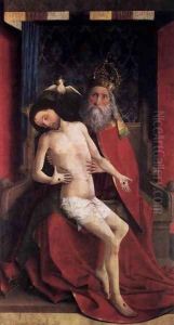 Darmstadt Altarpiece The Throne of Grace by German Unknown Masters