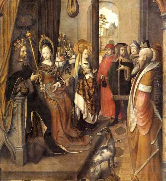 St Ursula Announces to her Father her Departure on a Pilgrimage to Rome - view 1
