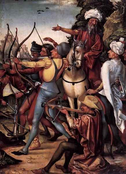 Martyrdom of St Sebastian (right panel) - view 1