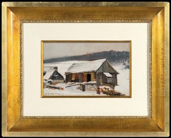 Cottages In The Snow - view 1