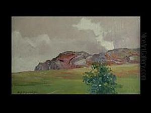 Berglandschaft by Michael Gorstkin Wywiorski