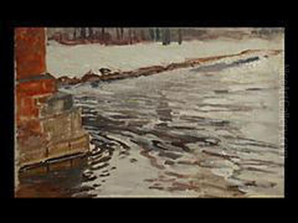 Fluss Im Winter - view 1